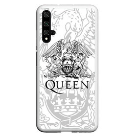 Чехол для Honor 20 с принтом QUEEN , Силикон | Область печати: задняя сторона чехла, без боковых панелей | queen | rock | we will rock you | брайан мэи | группа queen | группа квин | джон дикон | квин | королева | король | роджер тейлор | рок | фредди меркьюри