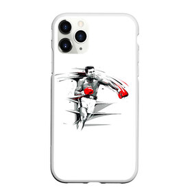 Чехол для iPhone 11 Pro матовый с принтом Мухаммед Али , Силикон |  | art | box | fighter | muhammad ali | punch | rocky | sport | арт | боец | бокс | канаты | кассиус клей | мохаммед али | мухаммед али | парню | перчатки | прикольная | ринг | рокки | спорт | удар | человек | чемпион