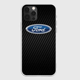 Чехол для iPhone 12 Pro Max с принтом Ford Carbone | Форд Карбон , Силикон |  | explorer | fiesta | focus | ford | gt40 | kuga | mondeo | mustang | авто | автомобиль | ам | куга | машина | мондео | мустанг | фиеста | фокус | форд