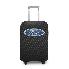 Чехол для чемодана 3D с принтом Ford , 86% полиэфир, 14% спандекс | двустороннее нанесение принта, прорези для ручек и колес | explorer | fiesta | focus | ford | gt40 | kuga | mondeo | mustang | авто | автомобиль | ам | куга | машина | мондео | мустанг | фиеста | фокус | форд