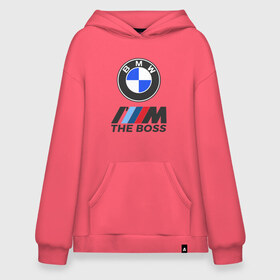 Худи SuperOversize хлопок с принтом BMW BOSS , 70% хлопок, 30% полиэстер, мягкий начес внутри | карман-кенгуру, эластичная резинка на манжетах и по нижней кромке, двухслойный капюшон
 | bmw | bmw performance | m | motorsport | performance | бмв | бэха | моторспорт