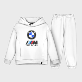 Детский костюм хлопок Oversize с принтом BMW BOSS | БМВ БОСС ,  |  | bmw | bmw performance | m | motorsport | performance | бмв | бэха | моторспорт