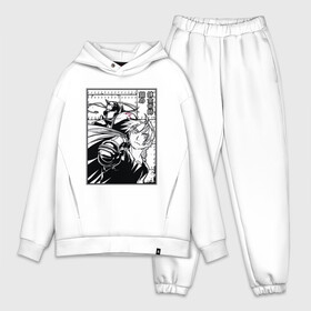 Мужской костюм хлопок OVERSIZE с принтом Elric, Fullmetal Alchemist ,  |  | alphonse elric | anime | brotherhood | edward elric | elric brothers | fullmetal alchemist | manga | альфонс элрик | аниме | манга | стальной алхимик | эдвард элрик