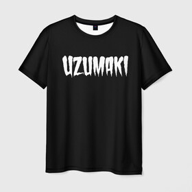 Мужская футболка 3D с принтом Uzumaki, Junji Ito  , 100% полиэфир | прямой крой, круглый вырез горловины, длина до линии бедер | azami kurotani | horror | junji ito | junji ito collection | kirie | soichi | souichi | tomie | uzumaki | аниме | дзюндзи ито | кириэ | манга | сюити | томиэ | ужасы | узумаки