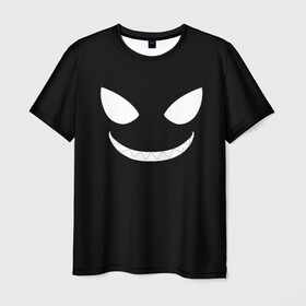 Мужская футболка 3D с принтом Shinra Smile, Fire Force , 100% полиэфир | прямой крой, круглый вырез горловины, длина до линии бедер | anime | enen no shouboutai | fire force | pusu pusu | shinra | аниме | пламенная бригада пожарных | шинра кусакабэ