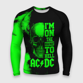 Мужской рашгард 3D с принтом Im on the highway to hell AC DC ,  |  | ac dc | acdc | acdc ас дс | angus | back in black | highway to hell | mckinn | австралийская | ангус янг | ас дс | асдс | блюз | в форме | гитара | группа | дым | крис слэйд | метал | молния | музыка | певец | рок | рок н ролл | стиви янг