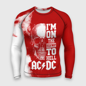 Мужской рашгард 3D с принтом Im on the highway to hell AC DC ,  |  | ac dc | acdc | acdc ас дс | angus | back in black | highway to hell | mckinnon | young | австралийская | ангус янг | ас дс | асдс | блюз | в форме | гитара | группа | крис слэйд | метал | молния | музыка | п | певец | рок | рок н ролл