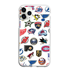 Чехол для iPhone 11 Pro матовый с принтом NHL PATTERN , Силикон |  | Тематика изображения на принте: anaheim ducks | arizona coyotes | boston bruins | buffalo sabres | calgary flames | canadiens de montreal | carolina hurricanes | chicago blackhawks | colorado avalanche | columbus blue jackets | dallas stars | detroit red wings | edmonton oil | hockey | 