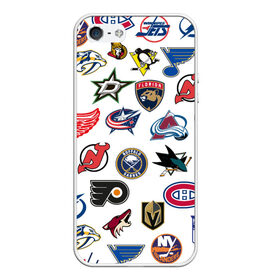 Чехол для iPhone 5/5S матовый с принтом NHL PATTERN , Силикон | Область печати: задняя сторона чехла, без боковых панелей | Тематика изображения на принте: anaheim ducks | arizona coyotes | boston bruins | buffalo sabres | calgary flames | canadiens de montreal | carolina hurricanes | chicago blackhawks | colorado avalanche | columbus blue jackets | dallas stars | detroit red wings | edmonton oil | hockey | 