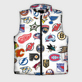 Мужской жилет утепленный 3D с принтом NHL PATTERN ,  |  | anaheim ducks | arizona coyotes | boston bruins | buffalo sabres | calgary flames | canadiens de montreal | carolina hurricanes | chicago blackhawks | colorado avalanche | columbus blue jackets | dallas stars | detroit red wings | edmonton oil | hockey | 