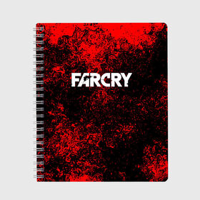 Тетрадь с принтом FARCRY , 100% бумага | 48 листов, плотность листов — 60 г/м2, плотность картонной обложки — 250 г/м2. Листы скреплены сбоку удобной пружинной спиралью. Уголки страниц и обложки скругленные. Цвет линий — светло-серый
 | Тематика изображения на принте: far cry | far cry 5 | far cry new dawn | far cry primal | farcry | fc 5 | fc5 | game | new dawn | primal | игры | постапокалипсис | фар край | фар край 5