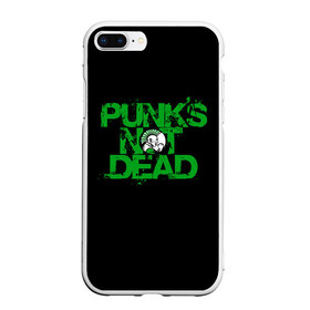 Чехол для iPhone 7Plus/8 Plus матовый с принтом Punks Not Dead , Силикон | Область печати: задняя сторона чехла, без боковых панелей | art | punk | punks not dead | rock | sons of anarchy | анархия | арт | группа | егор летов | логотип | музыка | надпись | панк | панк рок | прикольная | рок | свобода | хаос
