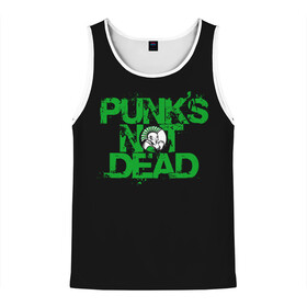 Мужская майка 3D с принтом Punks Not Dead , 100% полиэстер | круглая горловина, приталенный силуэт, длина до линии бедра. Пройма и горловина окантованы тонкой бейкой | art | punk | punks not dead | rock | sons of anarchy | анархия | арт | группа | егор летов | логотип | музыка | надпись | панк | панк рок | прикольная | рок | свобода | хаос