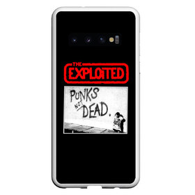Чехол для Samsung Galaxy S10 с принтом Punks Not Dead , Силикон | Область печати: задняя сторона чехла, без боковых панелей | art | punk | punks not dead | rock | sons of anarchy | анархия | арт | группа | егор летов | логотип | музыка | надпись | панк | панк рок | прикольная | рок | свобода | хаос