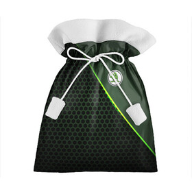 Подарочный 3D мешок с принтом Skoda Green | Шкода , 100% полиэстер | Размер: 29*39 см | octavia | rapid | skoda | volkswagen | vw | yeti | авто | автомобиль | ам | ети | карбон | машина | октаия | рапид | шкода