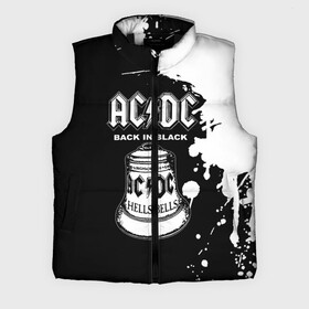Мужской жилет утепленный 3D с принтом AC DC Back in Black ,  |  | ac dc | acdc | acdc ас дс | angus | back in black | highway to hell | mckinnon | young | австралийская | ангус янг | ас дс | асдс | блюз | в форме | гитара | группа | крис слэйд | метал | молния | музыка | п | певец | рок | рок н ролл