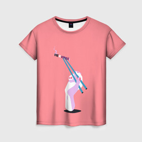 Женская футболка 3D с принтом Не киряй  , 100% полиэфир ( синтетическое хлопкоподобное полотно) | прямой крой, круглый вырез горловины, длина до линии бедер | mukka | кисть | мукка | не киряй | не кури | палочки | рука | суши | три дня дождя