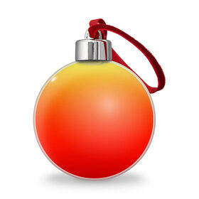 Ёлочный шар с принтом Оранж , Пластик | Диаметр: 77 мм | orange | желто красный | кислотный | красно желтый | оранж | переход | текстуры | яркий