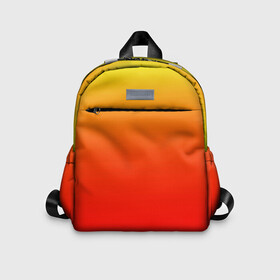 Детский рюкзак 3D с принтом Оранж , 100% полиэстер | лямки с регулируемой длиной, сверху петелька, чтобы рюкзак можно было повесить на вешалку. Основное отделение закрывается на молнию, как и внешний карман. Внутри дополнительный карман. По бокам два дополнительных кармашка | Тематика изображения на принте: orange | желто красный | кислотный | красно желтый | оранж | переход | текстуры | яркий