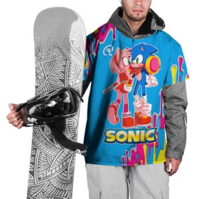 Накидка на куртку 3D с принтом Sonic , 100% полиэстер |  | Тематика изображения на принте: game | sega | sonic the hedgehog | sonik | игра | комиксы | мультфильм | соник