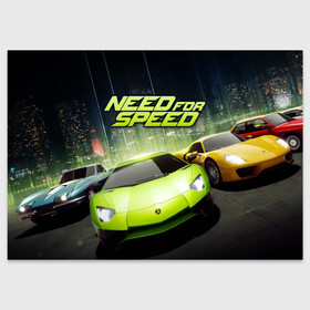 Поздравительная открытка с принтом Need for Speed , 100% бумага | плотность бумаги 280 г/м2, матовая, на обратной стороне линовка и место для марки
 | games | heat | most | nfs mw | off | payback | racing | reviews | rip | wanted | авто | вип | гонки | жажда скорости | класс | машины | нид | симулятор | фор