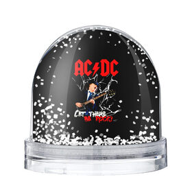 Снежный шар с принтом AC/DC let there be rock! , Пластик | Изображение внутри шара печатается на глянцевой фотобумаге с двух сторон | ac dc | acdc | acdc ас дс | angus | back in black | highway to hell | mckinnon | young | австралийская | ангус янг | ас дс | асдс | блюз | в форме | гитара | группа | крис слэйд | метал | молния | музыка | п | певец | рок | рок н ролл