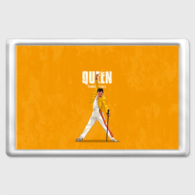 Магнит 45*70 с принтом Queen , Пластик | Размер: 78*52 мм; Размер печати: 70*45 | freddie mercury | queen | quen | the show must go on | we are the champions | богемская рапсодия | глэм | группа | квин | королева | куин | меркури | меркьюри | музыкант | мэркури | певец | песня | поп | рок | фаррух булсара | фредди