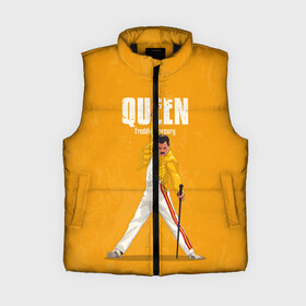 Женский жилет утепленный 3D с принтом Queen ,  |  | freddie mercury | queen | quen | the show must go on | we are the champions | богемская рапсодия | глэм | группа | квин | королева | куин | меркури | меркьюри | музыкант | мэркури | певец | песня | поп | рок | фаррух булсара | фредди