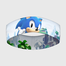 Повязка на голову 3D с принтом SEGA SONIC ,  |  | Тематика изображения на принте: sonic generations | sonic heroes | sonic mania | ёж | ёжик | игра соник | кино соник | сега игры | соник | соник бум | соник в кино | соник икс | соник фильм | фильм соник