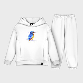 Детский костюм хлопок Oversize с принтом Kingfisher ,  |  | акварель | графика | зимородок | крутой | модный | принт | птица | птичка | рисунок | рыбак | рыболов | скетч | стильный | яркий