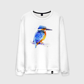 Мужской свитшот хлопок с принтом Kingfisher , 100% хлопок |  | акварель | графика | зимородок | крутой | модный | принт | птица | птичка | рисунок | рыбак | рыболов | скетч | стильный | яркий