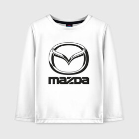 Детский лонгслив хлопок с принтом MAZDA LOGO , 100% хлопок | круглый вырез горловины, полуприлегающий силуэт, длина до линии бедер | auto | mazda | mps | sport | авто | автомобиль | автомобильные | бренд | мазда | марка | машины | мпс | спорт