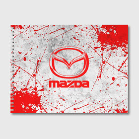 Альбом для рисования с принтом MAZDA RED LOGO , 100% бумага
 | матовая бумага, плотность 200 мг. | Тематика изображения на принте: auto | mazda | mps | sport | авто | автомобиль | автомобильные | бренд | мазда | марка | машины | мпс | спорт