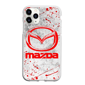 Чехол для iPhone 11 Pro Max матовый с принтом MAZDA RED LOGO , Силикон |  | auto | mazda | mps | sport | авто | автомобиль | автомобильные | бренд | мазда | марка | машины | мпс | спорт