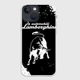 Чехол для iPhone 13 mini с принтом Lamborghini | Ламборгини ,  |  | Тематика изображения на принте: audi | auto | aventador | lamborghini | murcielago | urus | авто | автомобиль | ам | ламба | ламборгини | машина | машины | спорткар | урус