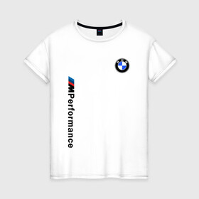Женская футболка хлопок с принтом BMW M PERFORMANCE 2020 | БМВ М ПЕРФОРМАНС , 100% хлопок | прямой крой, круглый вырез горловины, длина до линии бедер, слегка спущенное плечо | bmw | bmw motorsport | bmw performance | carbon | m | motorsport | performance | sport | бмв | карбон | моторспорт | спорт