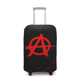 Чехол для чемодана 3D с принтом АНАРХИЯ | ANARCHY , 86% полиэфир, 14% спандекс | двустороннее нанесение принта, прорези для ручек и колес | anarchy | riot | rock | анархия | бунт | знаки | музыка | панки | рок | символ
