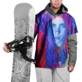 Накидка на куртку 3D с принтом Billie Paint Colors , 100% полиэстер |  | bad | bad guy | billi | billie | billie eilish | eilish | good girl | music | swag | айлиш | беляш | били | били айлиш | билли | билли айлиш | билли эйлиш | биляш | музка | певица | эйлиш