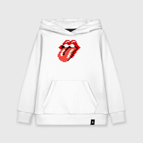 Детская толстовка хлопок с принтом rolling stones , 100% хлопок | Круглый горловой вырез, эластичные манжеты, пояс, капюшен | Тематика изображения на принте: mick jagger | music | rock | rolling stones | музыка | рок