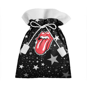 Подарочный 3D мешок с принтом rolling stones star , 100% полиэстер | Размер: 29*39 см | mick jagger | music | rock | rolling stones | музыка | рок