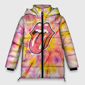 Женская зимняя куртка 3D с принтом Rolling Stones tie-dye , верх — 100% полиэстер; подкладка — 100% полиэстер; утеплитель — 100% полиэстер | длина ниже бедра, силуэт Оверсайз. Есть воротник-стойка, отстегивающийся капюшон и ветрозащитная планка. 

Боковые карманы с листочкой на кнопках и внутренний карман на молнии | mick jagger | music | rock | rolling stones | музыка | рок