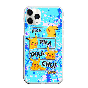 Чехол для iPhone 11 Pro Max матовый с принтом Pikachu , Силикон |  | game | pikachu | аниме | игры | манги | покемон