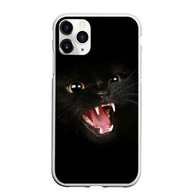 Чехол для iPhone 11 Pro Max матовый с принтом Злой Котик , Силикон |  | angry | animal | animals | beast | black | cat | kitten | британец | британка | животное | животные | зверек | зверь | злая | злой | кот | котейка | котенок | котэ | кошка | кошки | черная