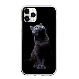 Чехол для iPhone 11 Pro Max матовый с принтом Кот Британец , Силикон |  | Тематика изображения на принте: animal | animals | beast | black | cat | kitten | британец | британка | животное | животные | зверек | зверь | кот | котейка | котенок | котики | котэ | кошка | кошки | черная