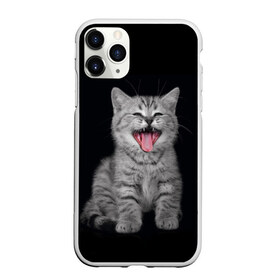 Чехол для iPhone 11 Pro Max матовый с принтом Котенок , Силикон |  | animal | animals | beast | black | cat | kitten | животное | животные | зверек | зверь | кот | котейка | котенок | котики | котэ | кошка | кошки | черная