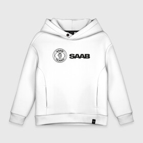 Детское худи Oversize хлопок с принтом Saab Black Logo , френч-терри — 70% хлопок, 30% полиэстер. Мягкий теплый начес внутри —100% хлопок | боковые карманы, эластичные манжеты и нижняя кромка, капюшон на магнитной кнопке | auto | saab | scania | авто | автомобиль | ам | машина | сааб