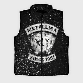 Мужской жилет утепленный 3D с принтом Metallica ,  |  | album | black | concert | heavy | kirk | metal | metallica | music | rock | tolls | джеймс хэтфилд | кирк хэмметт | клифф бёртон | ларс ульрих | метал | металлика | трэш