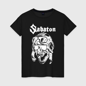 Женская футболка хлопок с принтом Sabaton , 100% хлопок | прямой крой, круглый вырез горловины, длина до линии бедер, слегка спущенное плечо | battle | panzerkampf | primo victoria | sabaton | the art of war | the great war | атака мертвецов | бисмарк | броден | войны | группа | йоаким | латный ботинок | метал | ночные ведьмы | пауэр | рок | рыцарские доспехи | сабатон