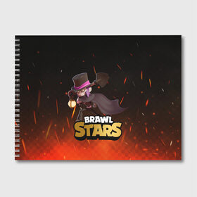 Альбом для рисования с принтом Brawl stars Mortis Мортис , 100% бумага
 | матовая бумага, плотность 200 мг. | brawl | brawl stars | brawlstars | brawl_stars | jessie | mortis | бравл | бравлстарс | мортис