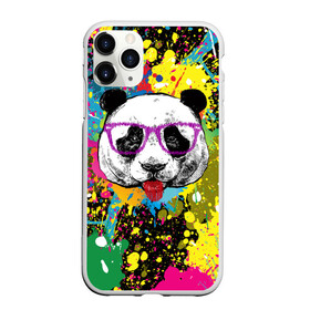 Чехол для iPhone 11 Pro Max матовый с принтом Панда хипстер в брызгах краски , Силикон |  | Тематика изображения на принте: hipster | panda | брызги | в очках | краска | краски | красок | крутая | милая | модная | очки | панда | показывает язык | пятна | хипстер | экспрессионизм | язык | яркая | яркие